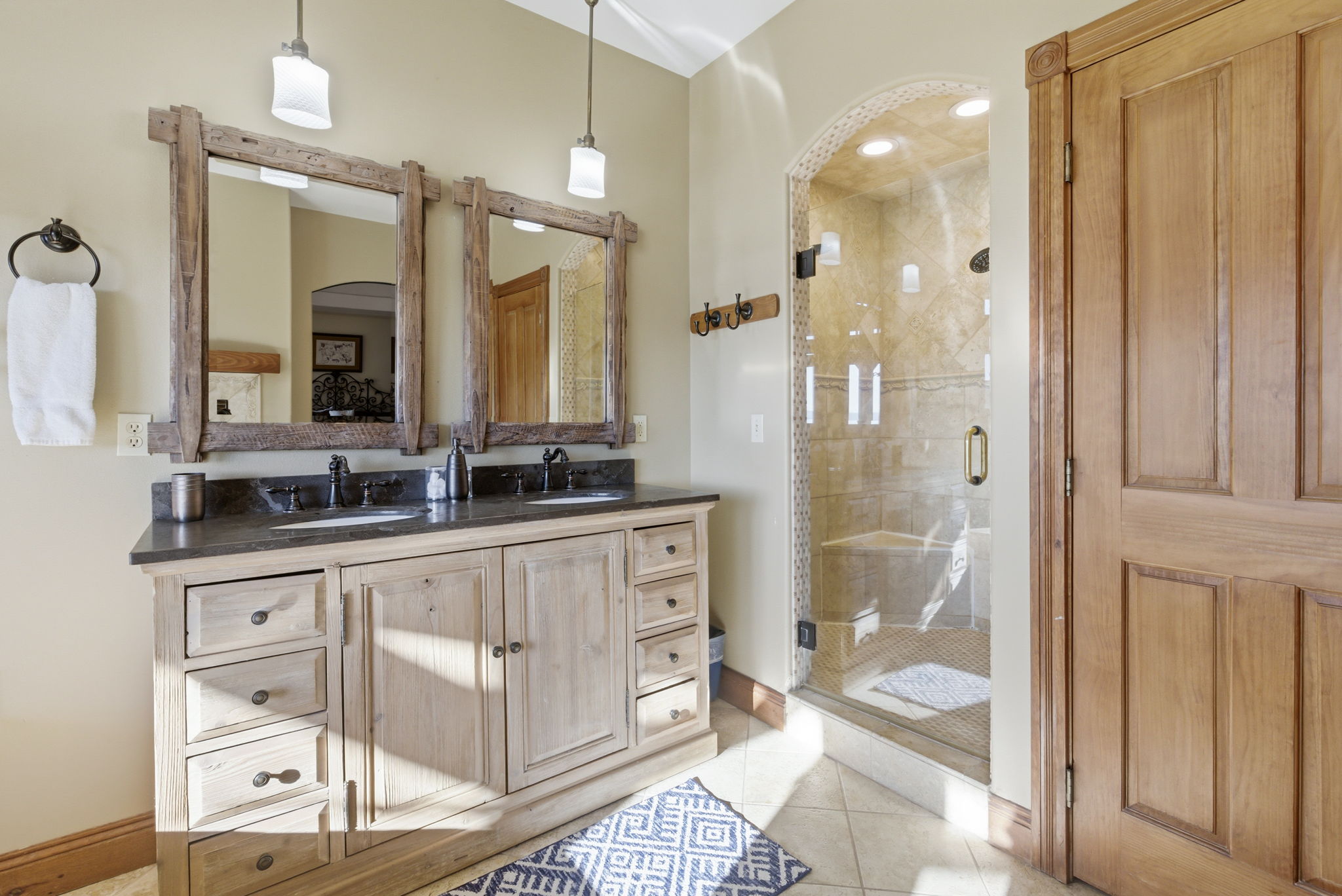 Primary Bath Vanity and Shower