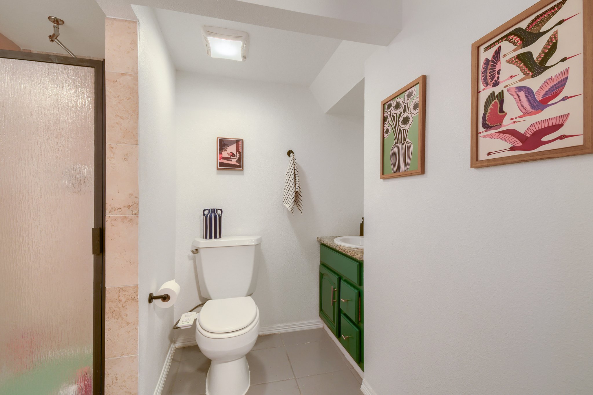 Basement three-quarter bath