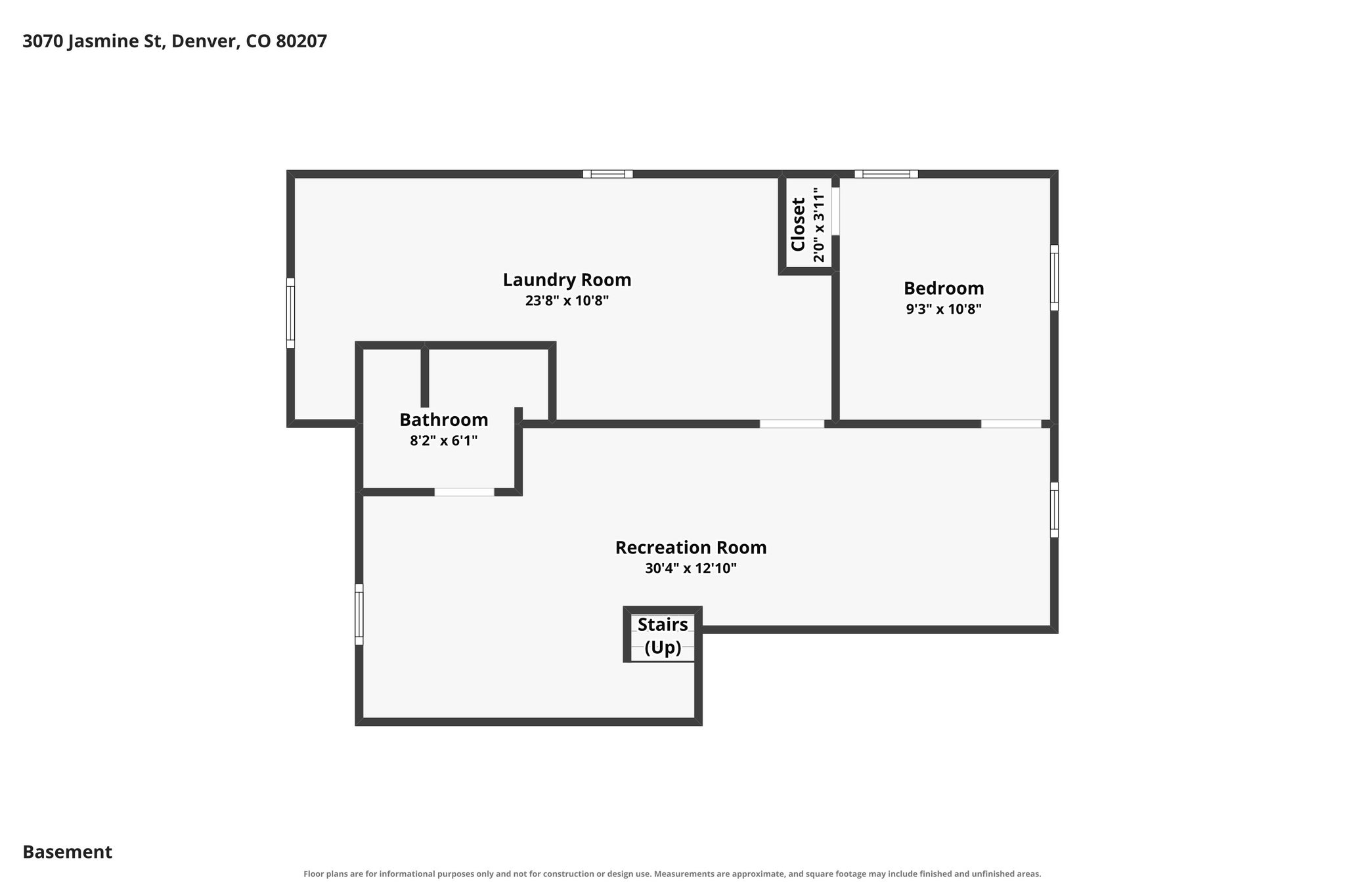 Floor plan, basement